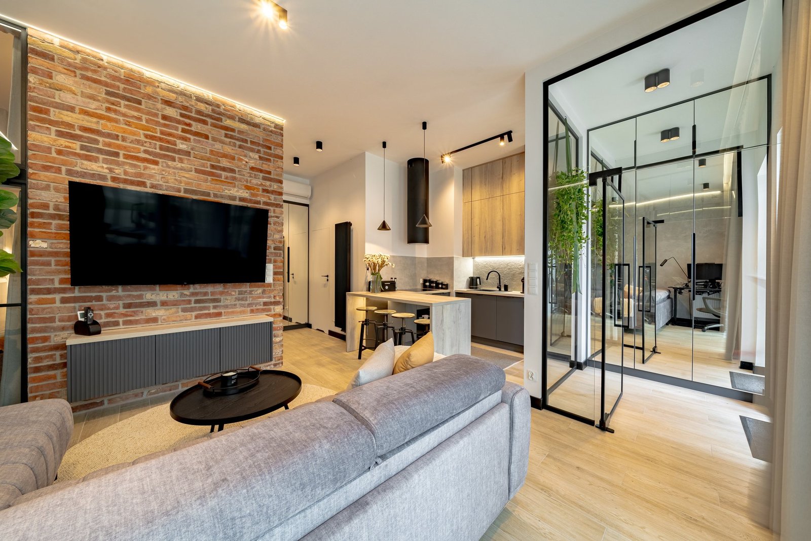 The Baltic Sky — wnętrze apartamentu w Kołobrzegu